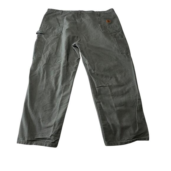 Carhartt B11 MOS Pants 48 x 30 Mens Green Dungaree Fit Canvas Cargo Pockets - Picture 3 of 7